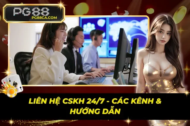 Liên hệ CSKH 24/7 của PG88 để được giải đáp các thắc mắc